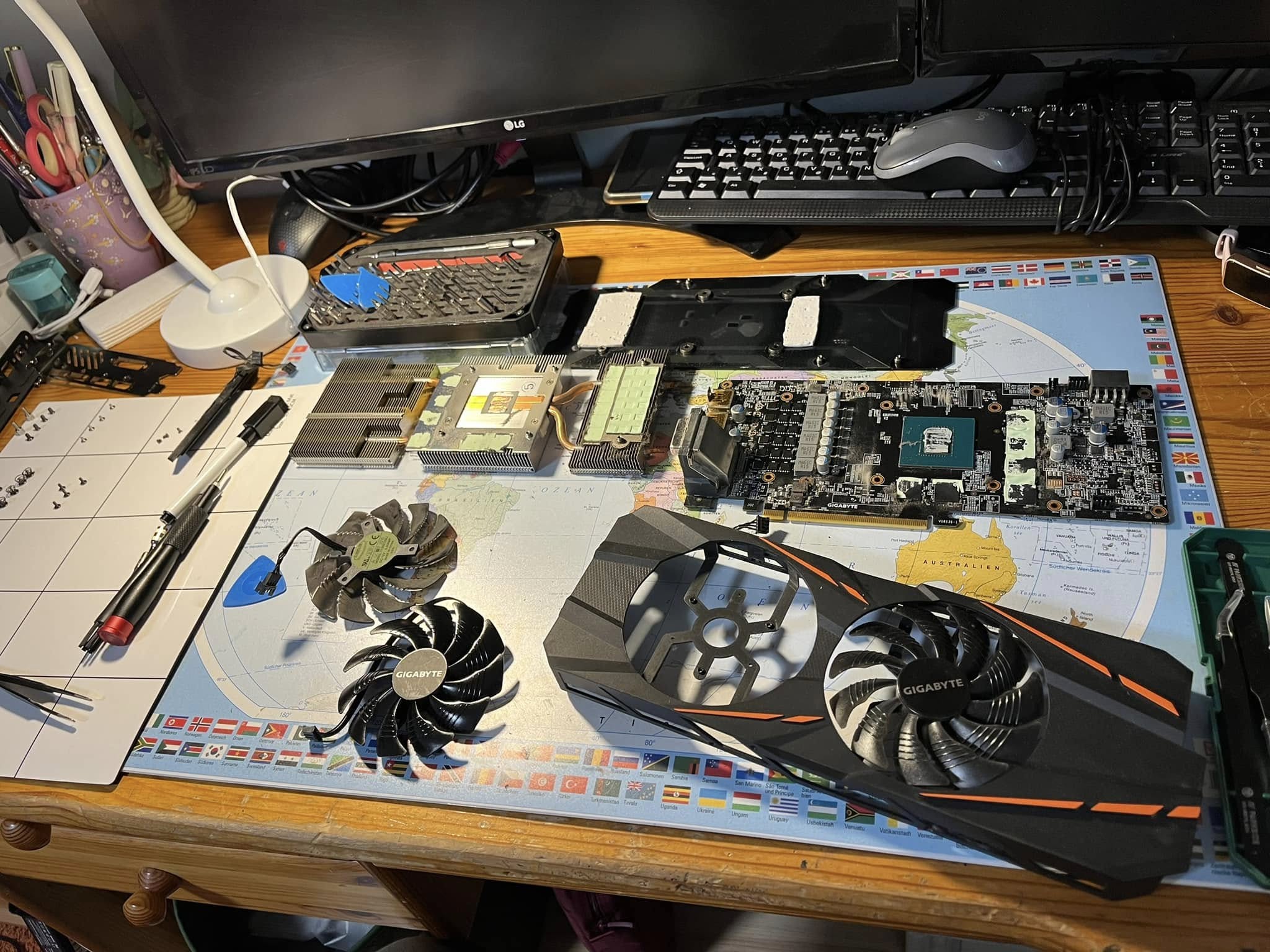 GTX1060 VGA ventilátor cseréje, pasztázása